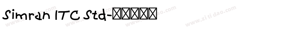 Simran ITC Std字体转换